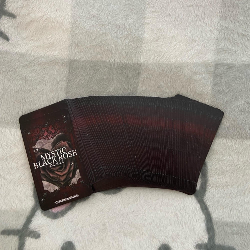 Mystic Black Rose Oracle Cards